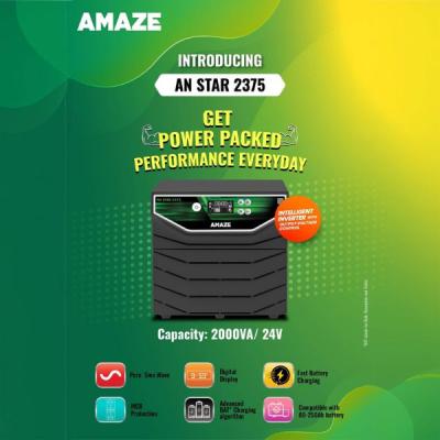 Amaze Office-Use Inverter & Inverter Battery (Home/Office UPS Solution)