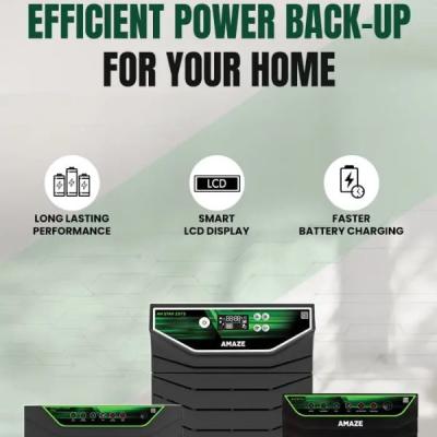 Amaze Office-Use Inverter & Inverter Battery (Home/Office UPS Solution)