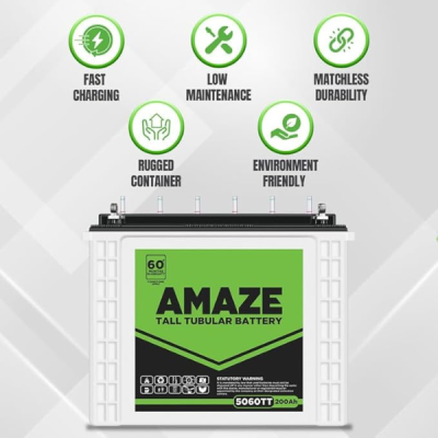 Amaze Tall Tubular Battery for Home, Office & Shops